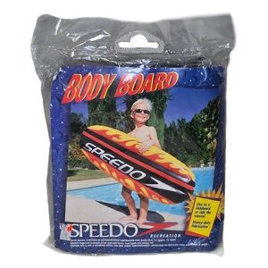 Vtg Speedo Inflatable Body Board Beach Boogie Board Kick Board New Sealed Pckg